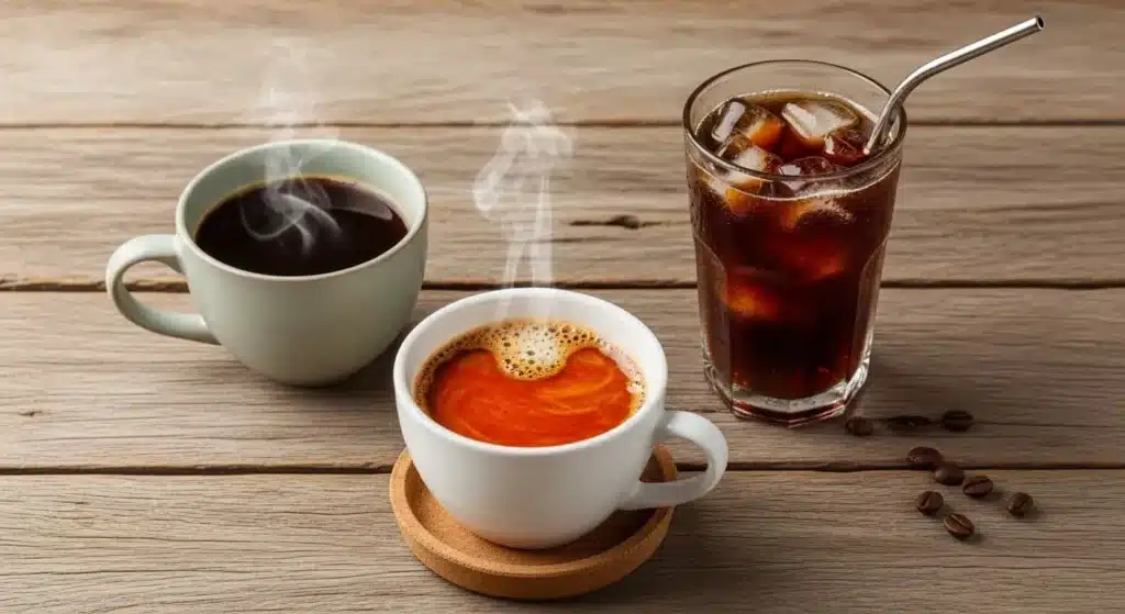 Сравнение чашки эспрессо и чашки американо