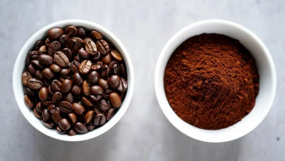 молотый и кофе в зернах