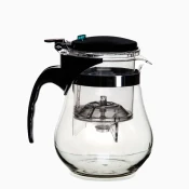 Чайник с кнопкой из жаропрочного стекла Shiwen 1200 мл