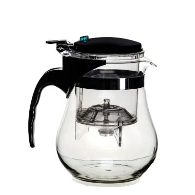 Чайник с кнопкой из жаропрочного стекла Shiwen 1200 мл